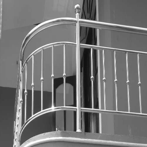 stainless-steel handrail