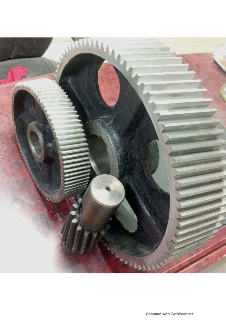 helical gears with shafts