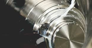 parting work on lathe machine